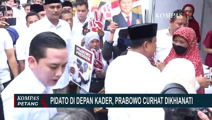 Prabowo Curhat di Depan Kadernya: Ikut Berpolitik Bersama Gerindra Tak Boleh Berkhianat!