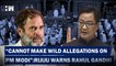 Rahul Gandhi Questions Surge In Adani's Fortunes Under BJPGovt;Rijiju Warns Against Wild Allegations