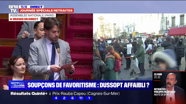 Aurélien Saintoul à propos d'Olivier Dussopt: Qui peut croire qu'il agit pour l'intérêt général et pas pour sa carrière d'exécuteur des basses œuvres?