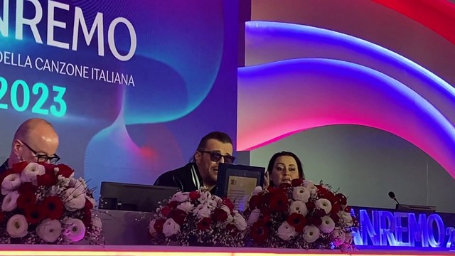 Gianluca Grignani a Sanremo 2023