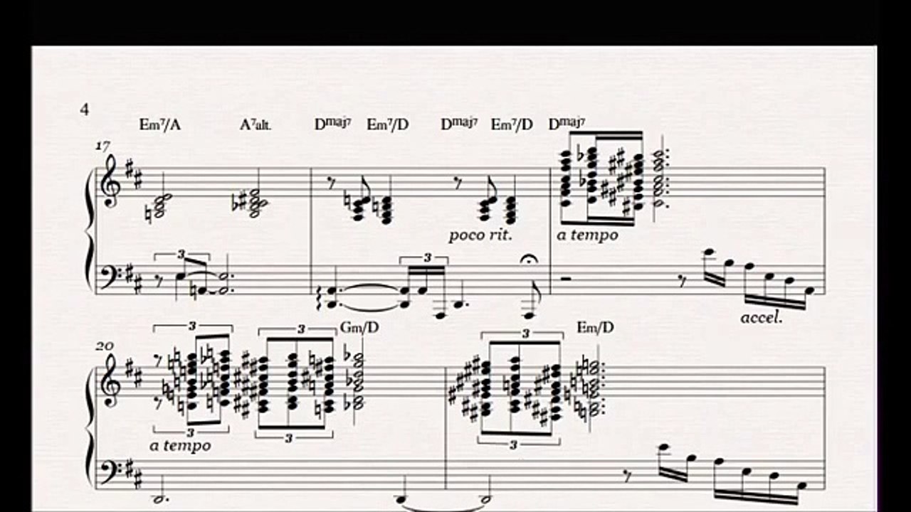 Bill Evans plays Reflections in D sheet music