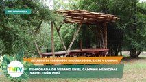 Temporada de Verano en el Camping Municipal  Salto Cuña Pirú