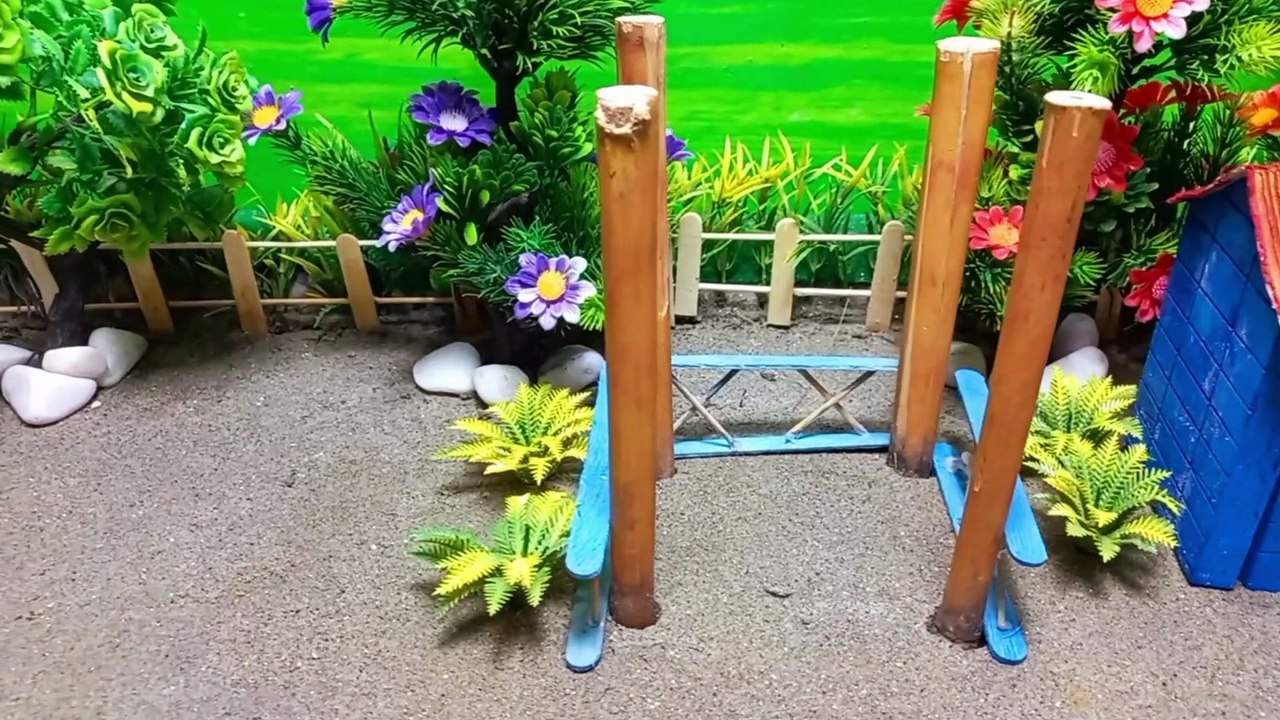 DIY making mini Farm with House for Cow, Goat - Mini Hand Pump Supply Water for Animal #1