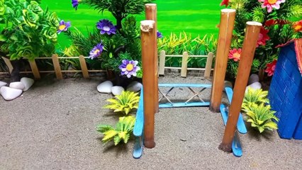 DIY making mini Farm with House for Cow, Goat - Mini Hand Pump Supply Water for Animal #1