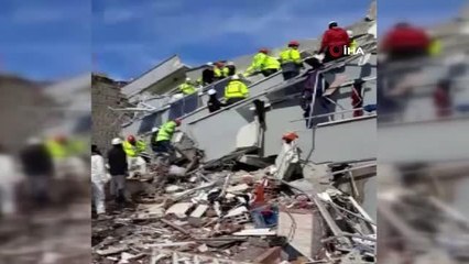 Maden işçilerinin çalışmasıyla Kahramanmaraş'ta iki kişi enkaz altında sağ çıkartıldı