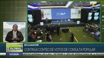 Ecuatorianos temen manipulación en conteo de votos de la consulta popular
