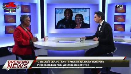 « J'ai lavé le couteau » : Firmine Richard témoigne  procès de son fils, accusé de meurtre