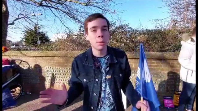 Nurses strike again outside Worthing Hospital