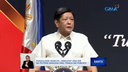 Pangulong Marcos, hinikayat ang BIR na piliting makuha ang tiwala ng publiko | Saksi