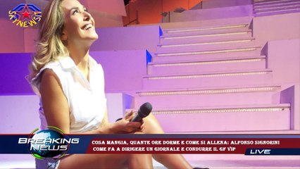 Cosa mangia, quante ore dorme e come si allena: Alfonso Signorini  come fa a dirigere un giornale e