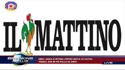 Amici, Arisa si infuria contro Cricca lo caccia:  ferisci, non ho più nulla da dirti»