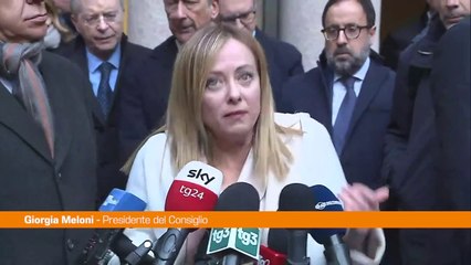 Scuola, Meloni "Caso Fazzolari non esiste, mai pensato all'ipotesi"