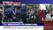 Paris: quelques heurts en marge de la manifestation contre la réforme des retraites