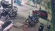 मास्टर चॉबी से कुछ सैकंड में मोटर साइकिल चोरी। सीसीटीवी में कैद हुई बी. फार्मा छात्र की हरकत।