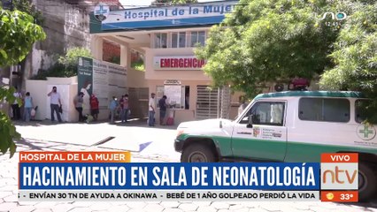 Hacinamiento en el hospital de la mujer: Sala con capacidad para 6 pacientes atienden a 21