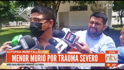 Autopsia confirma que bebé de 1 año falleció por un contundente golpe en la cabeza