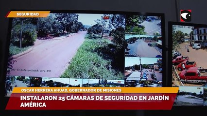 Instalaron 25 cámaras de seguridad en Jardín América