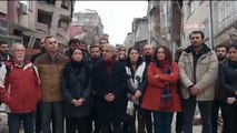 HDP Eş Genel Başkanı Sancar, Hatay'da: Devlet ve iktidar yok burada; şehir sahipsiz, kaderine terk edilmiş