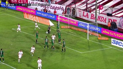 Fernando Tobio anotó el 2-1 de Huracán ante Banfield