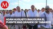En Tabasco, Adán Augusto López inaugura puente que une a 20 comunidades chontales
