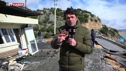 Pazarcık'taki kırılma yolda dev yarıklar oluşturdu