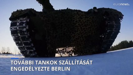 További tankok szállítását engedélyezi Berlin Ukrajnának