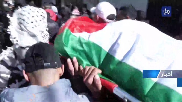 تشييع جثمان الشهيد الفتى حمزة الأشقر في نابلس