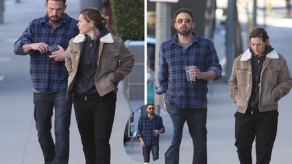 Ben Affleck cut a somber figure as he stepped out in Santa Monica.