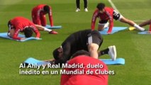 Jugadores del Real Madrid se ejercitan en Rabat en vísperas de su encuentro con Al Ahly