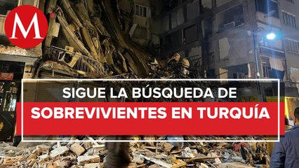 Así se ve uno de los edificios caídos en el terremoto en Turquía