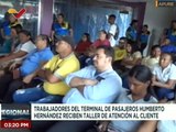 Apure | 57 trabajadores del terminal Humberto Hernández reciben taller de atención al cliente