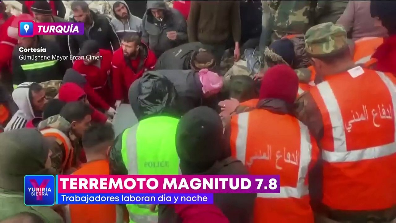 Intensifican labores de rescate en Turquía y Siria tras terremoto