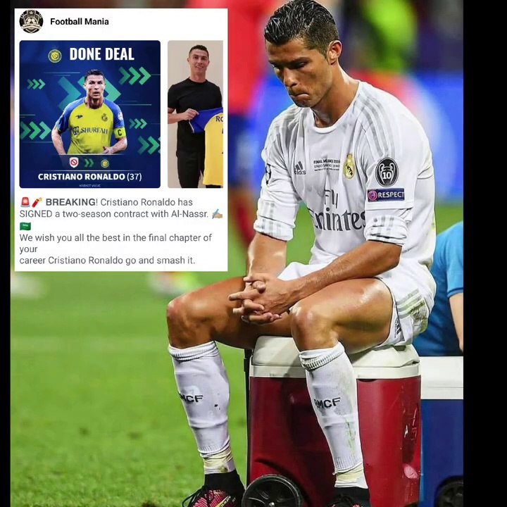 Cristiano Ronaldo in Al nass r . The end of a beautiful career.