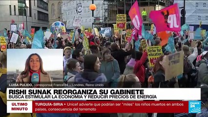 Informe desde Londres: Sunak reorganizó su gabinete para solventar crisis económica