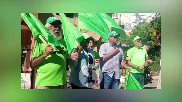 MIEMBROS DE LA MARCHA VERDE SE MANIFIESTAN FRENTE AL PALACIO DE JUSTICIA A ESPERA DE DECISIÓN EN CASO ANTIPULPO