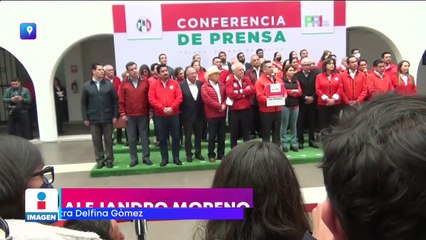 Alejandro Moreno niega ataques personales contra Delfina Gómez