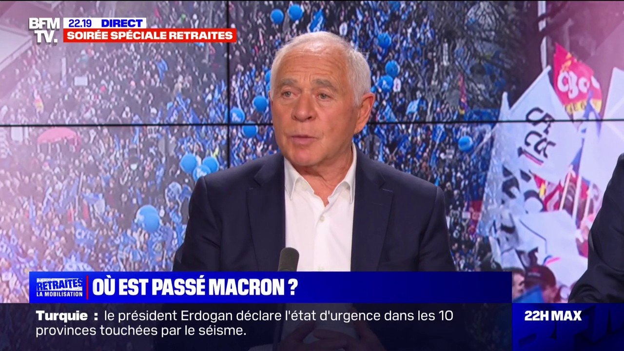 François Patriat ("Renaissance"): "Les lois ne se votent pas dans la rue. Elles se votent au Parlement"