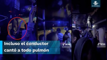Así fue como armaron pasajeros una fiesta con ska en camión