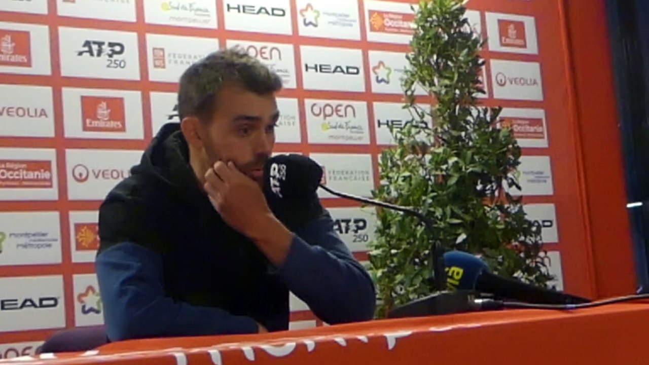 ATP - Montpellier 2023 - Benjamin Bonzi : "Bien sûr que je suis déçu de produire ce jeu qui plus est à la maison mais ça fait partie de la carrière d'un joueur"