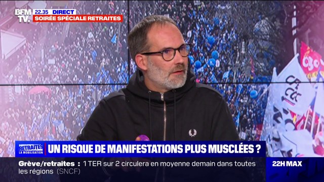 Bertrand Dumont, co-secrétaire Solidaires-RATP: 3 manif' comme ça en moins de 3 semaines, je n'ai jamais vu ça