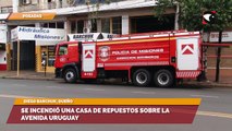 Posadas: se incendió una casa de repuestos sobre la avenida Uruguay