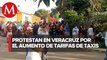 En Veracruz, habitantes de Santiago de Tuxtla protestan por aumento en tarifas de taxis