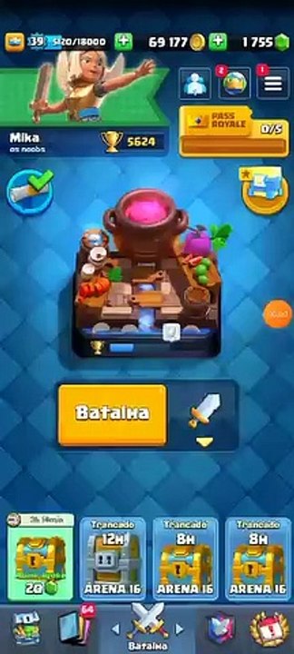 Surpresa da esposa no Clash Royale