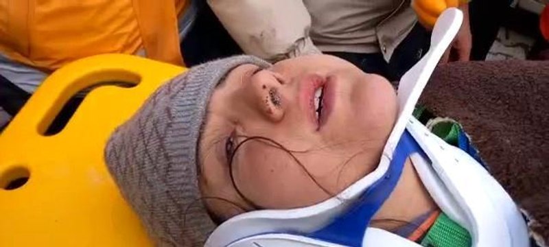 Enkazdan çıkarılan Eda: Hepinize çok teşekkür ediyorum