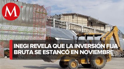 Inversión fija bruta se estanca en noviembre: Inegi