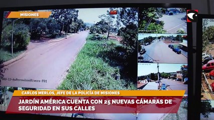 Jardín América cuenta con 25 nuevas cámaras de seguridad en sus calles