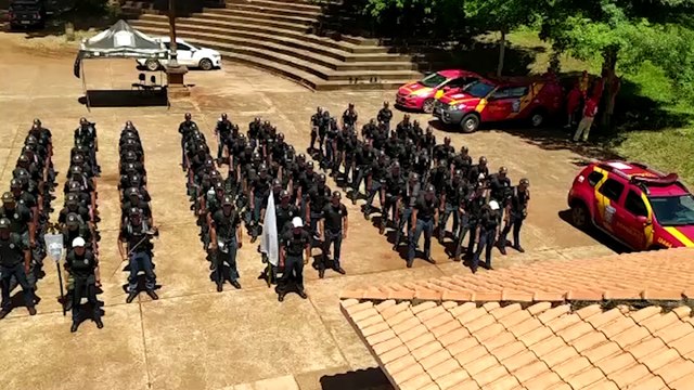 Alunos soldados da 3ª Esfaep de Cascavel participam de atividades de campo no BPFron