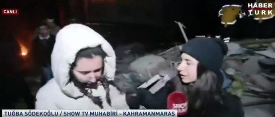 Show TV muhabiri, 'yardım gelmedi' diyen vatandaşın yanından böyle uzaklaştı