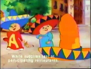 Alvin and the Chipmunks Burger King and KFC Commert