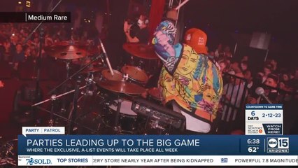 Parties leading up to the Super Bowl